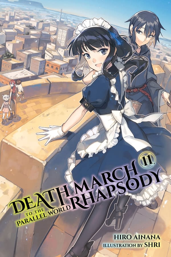 The official cover for Death March to the Parallel World Rhapsody, Vol. 11 published by Yen Press.