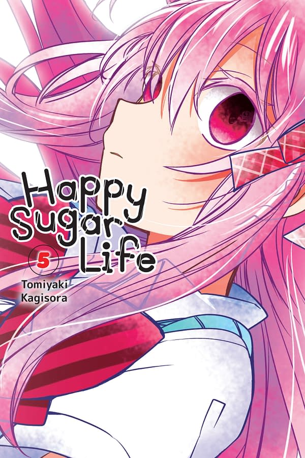 The official cover for Happy Sugar Life, Vol. 5 published by Yen Press.