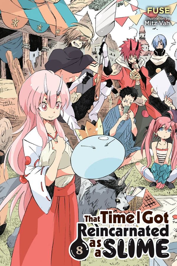 The cover of That Time I Got Reincarnated as a Slime, Vol. 8 (light novel) by Yen Press.
