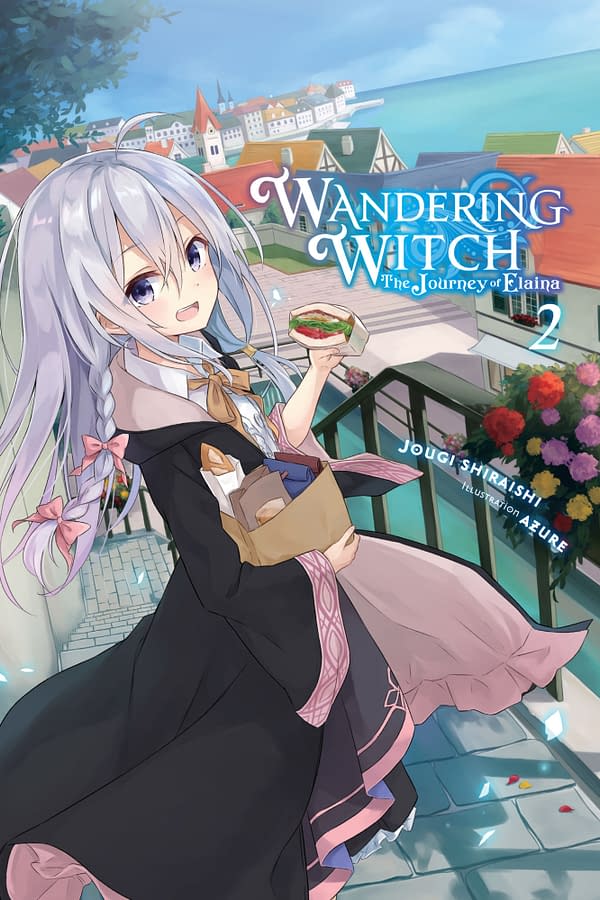 The cover of Wandering Witch: The Journey of Elaina, Vol. 2 (light novel) by Yen Press.