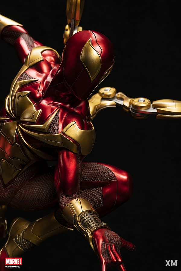 Spider-Man Iron Spider Costume Gets New Statue from XM Studios