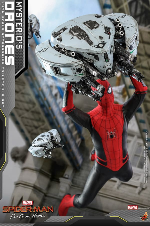 Spider-Man Hot Toys Gets Far From Home Mysterio's Drones Accessory