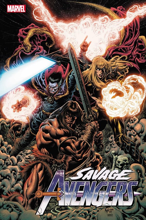 Cover image for SAVAGE AVENGERS 28 HOTZ VARIANT