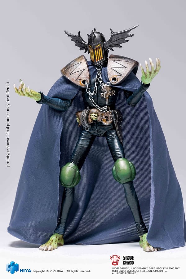 Hiya Toys Reveals Judge Dredd Judge Fear Figure and Shipping Updates