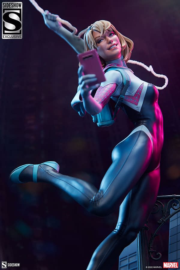 Spider-Gwen Swings on in with New Sideshow Collectibles Statue 