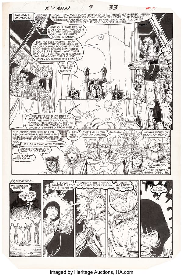 Art Adams Longshot, X-Men & New Mutants Première œuvre originale mise aux enchères