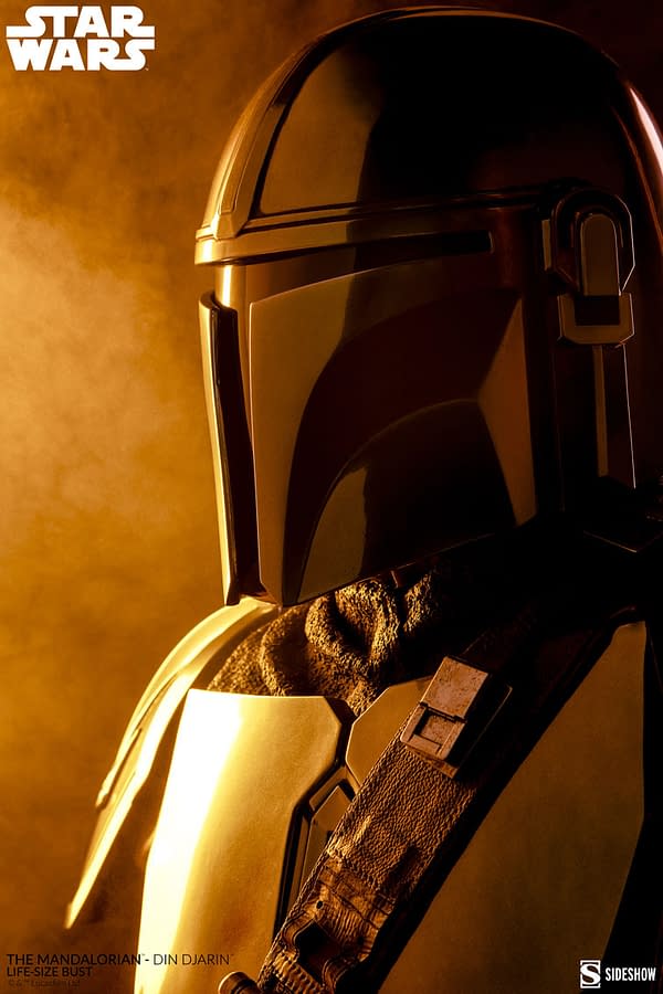 Sideshow Reveals Life-Size Star Wars The Mandalorian Bust 