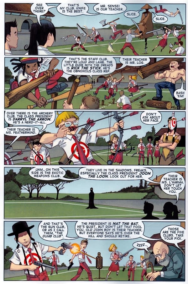 Eight Thoughts About Eight Comics Five Weapons Young Avengers X Treme X Men Avenging Spider Man Uncanny X Men Justice League Dark Batman Inc Hawkeye And Prophet