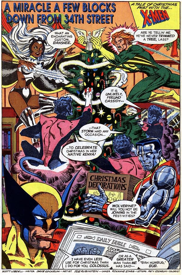 Celebrating the Time the X-Men Met Santa Claus in the 1991 Marvel