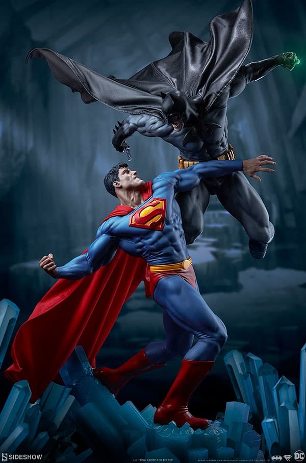 Superman Vs Batman Diorama Statue Sideshow 1