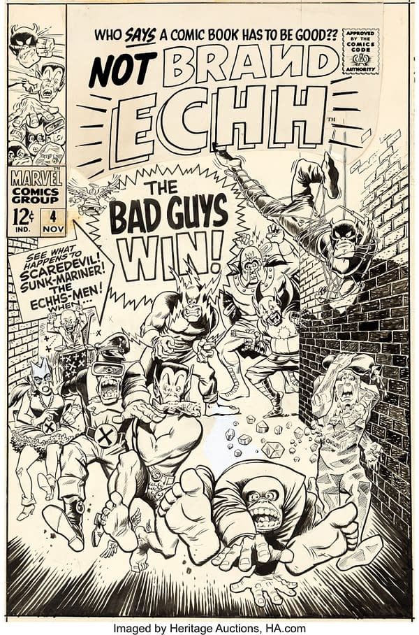 Not Brand Echh #4 Cover By Marie Severin On Auction At Heritage