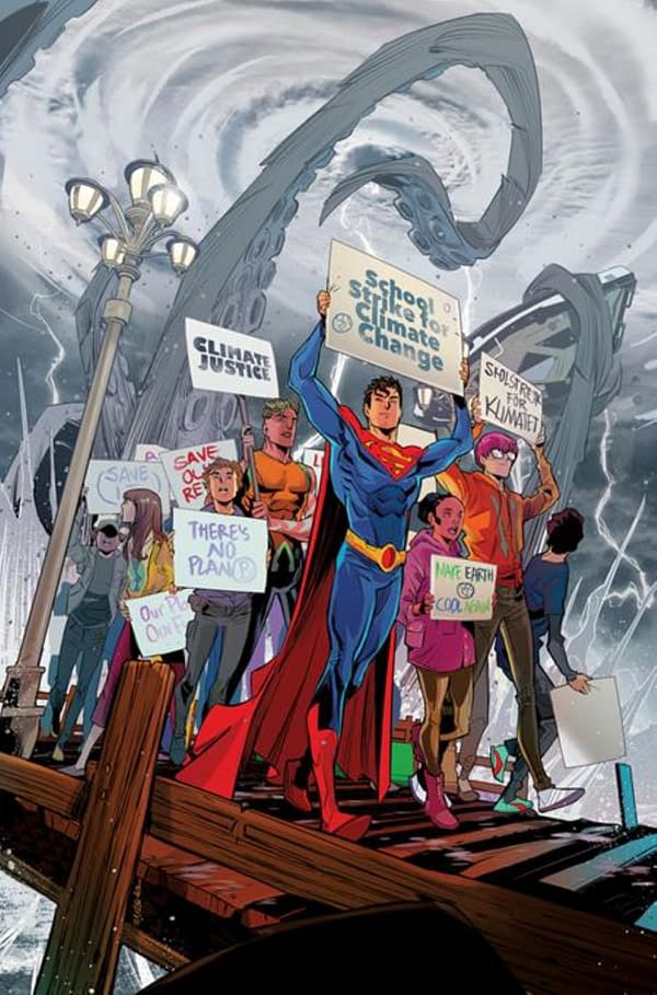 Jon Kent, Son Of Superman, As An Environmental Activist