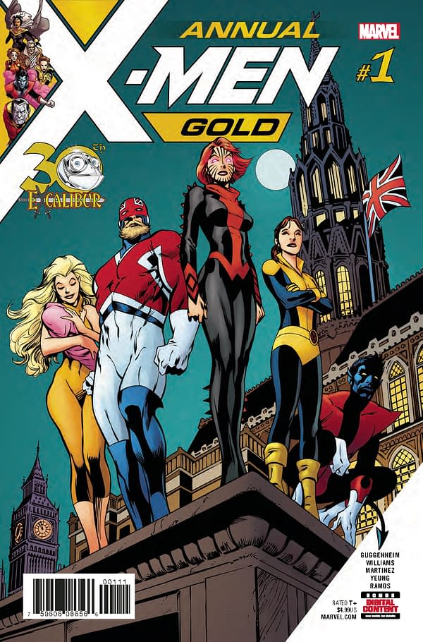 X Men Gold Annual 1 Celebrates 30th Anniversary Of Excalibur But Also Recalls Miracleman