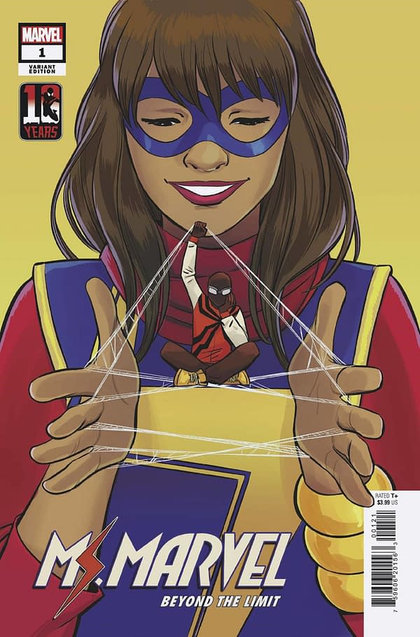 Cover image for MS MARVEL BEYOND LIMIT # 1 (OF 5) MILES MORALES 10TH ANNIV VA