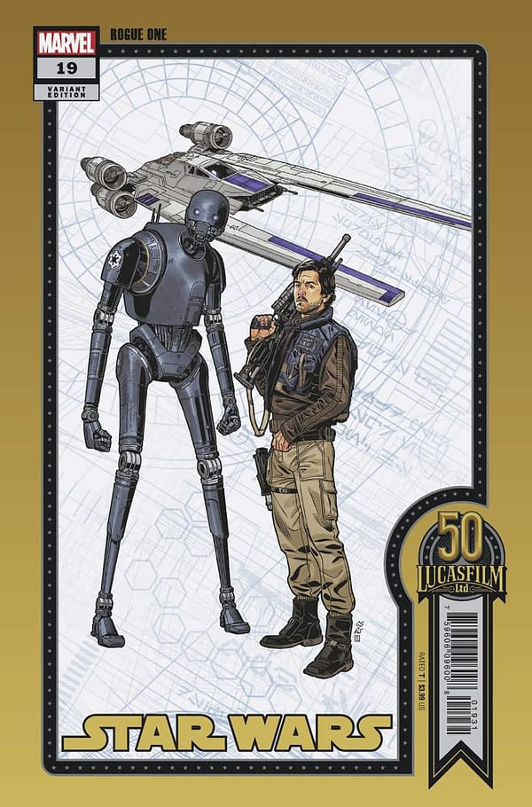 Cover image for STAR WARS #19 SPROUSE LUCASFILM 50TH VAR WOBH