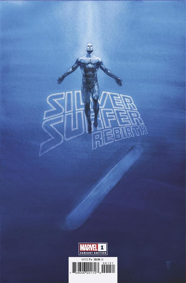 Cover image for SILVER SURFER REBIRTH 1 MALEEV VARIANT [1:50]