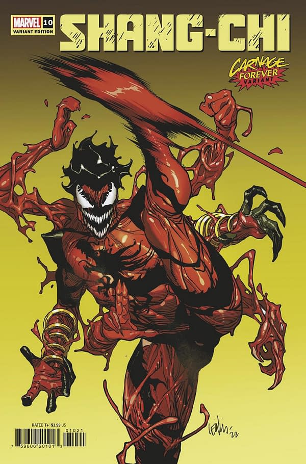 Cover image for SHANG-CHI 10 YU CARNAGE FOREVER VARIANT