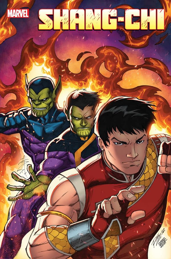 Cover image for SHANG-CHI 12 RON LIM SKRULL VARIANT