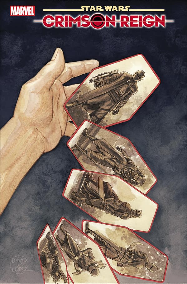 Cover image for STAR WARS: CRIMSON REIGN 5 LOPEZ SABACC CARD VARIANT