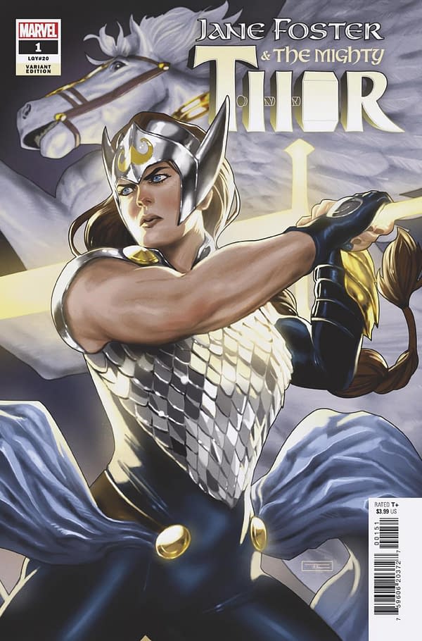 Cover image for JANE FOSTER & THE MIGHTY THOR 1 CLARKE VARIANT