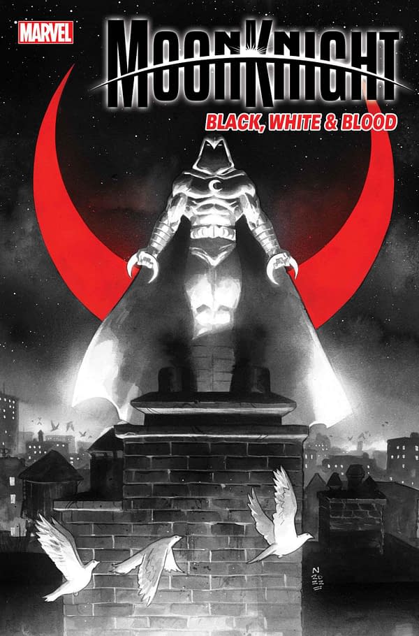 Cover image for MOON KNIGHT: BLACK, WHITE & BLOOD 3 KLEIN VARIANT