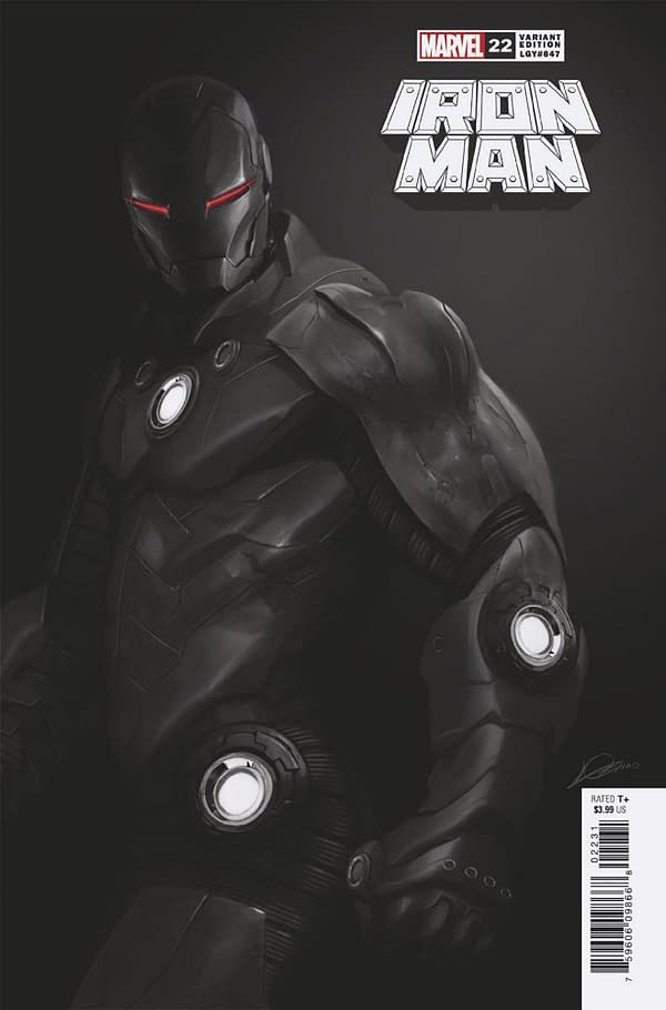 Cover image for IRON MAN 22 LOZANO VARIANT