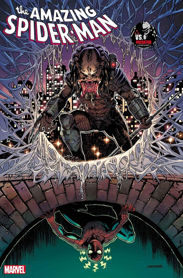 Cover image for AMAZING SPIDER-MAN 7 CORY SMITH PREDATOR VARIANT