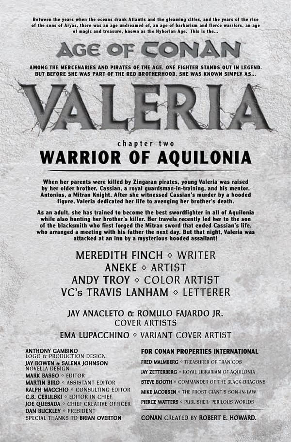 Age of Conan: Valeria #2 [Preview]