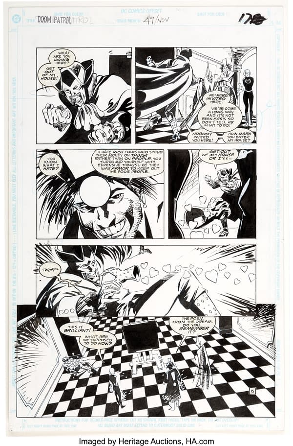 Put An Original Grant Morrison Doom Patrol Page On Your Wall For $50?