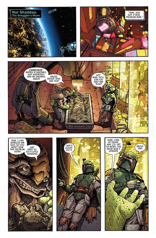 Interior preview page from STAR WARS WAR BOUNTY HUNTERS ALPHA #1