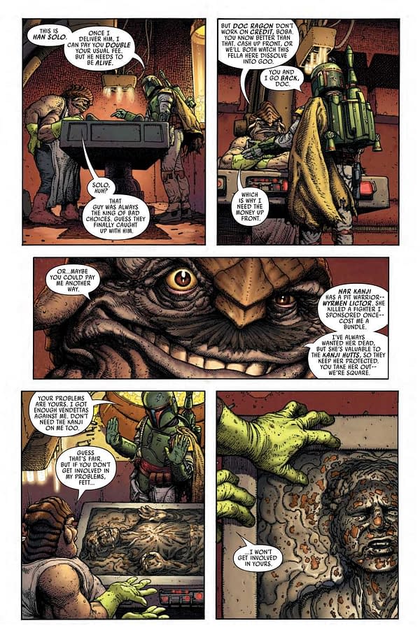 Interior preview page from STAR WARS WAR BOUNTY HUNTERS ALPHA #1