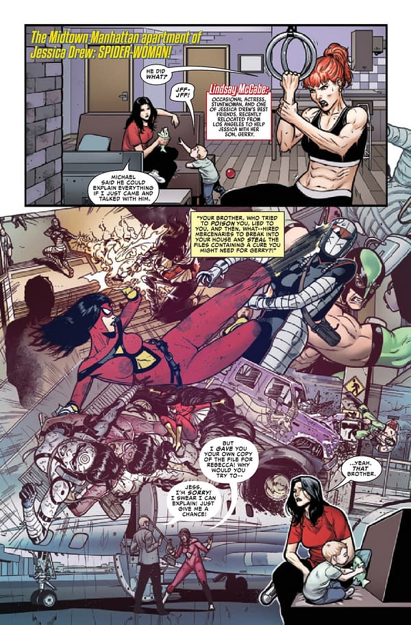 Interior preview page from SPIDER-WOMAN #14