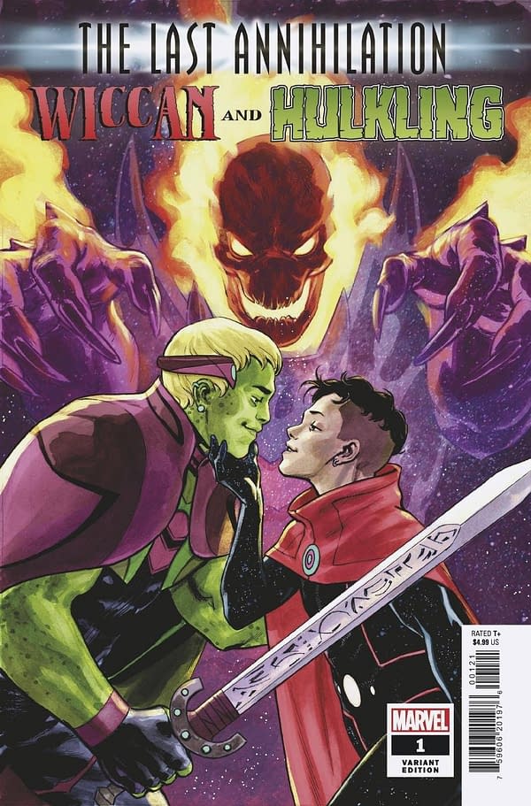 Cover image for LAST ANNIHILATION WICCAN AND HULKLING #1 LOPEZ VAR