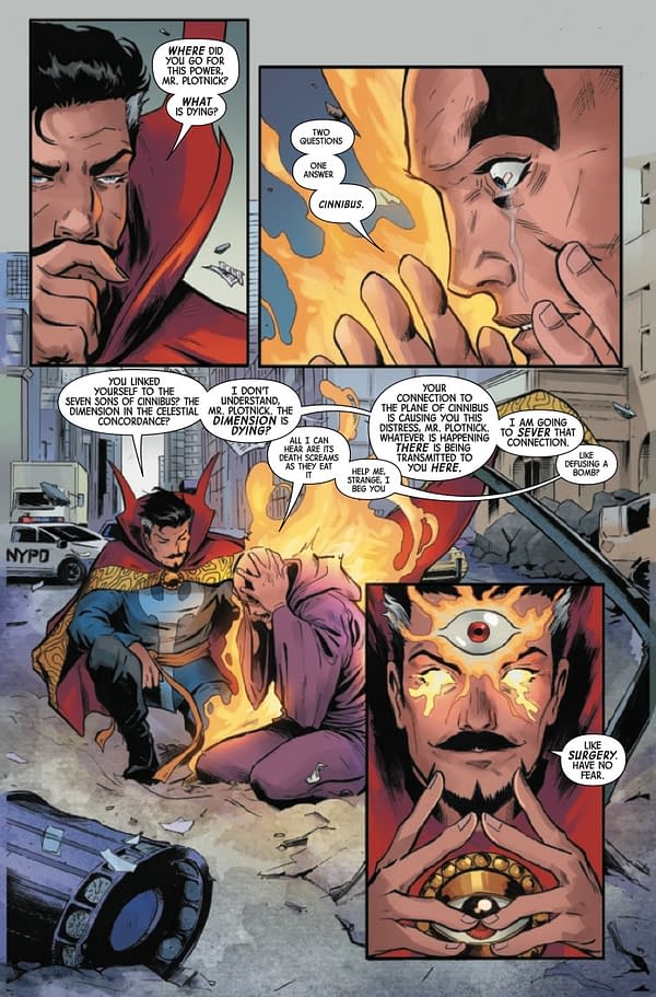 Interior preview page from DEATH OF DOCTOR STRANGE #1 (OF 5)