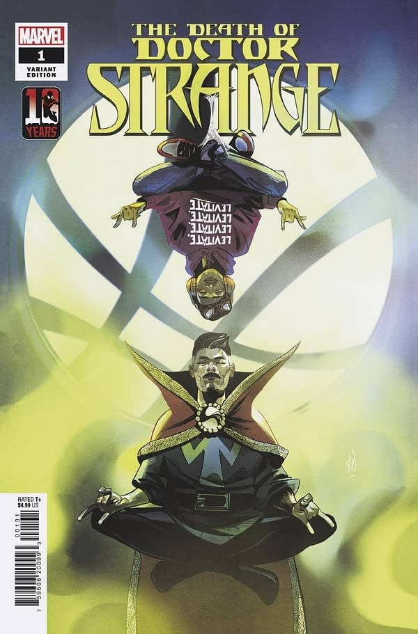 Cover image for DEATH OF DOCTOR STRANGE #1 (OF 5) MILES MORALES 10TH ANNIV V