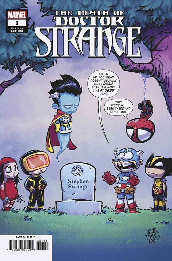 Cover image for DEATH OF DOCTOR STRANGE #1 (OF 5) YOUNG VAR