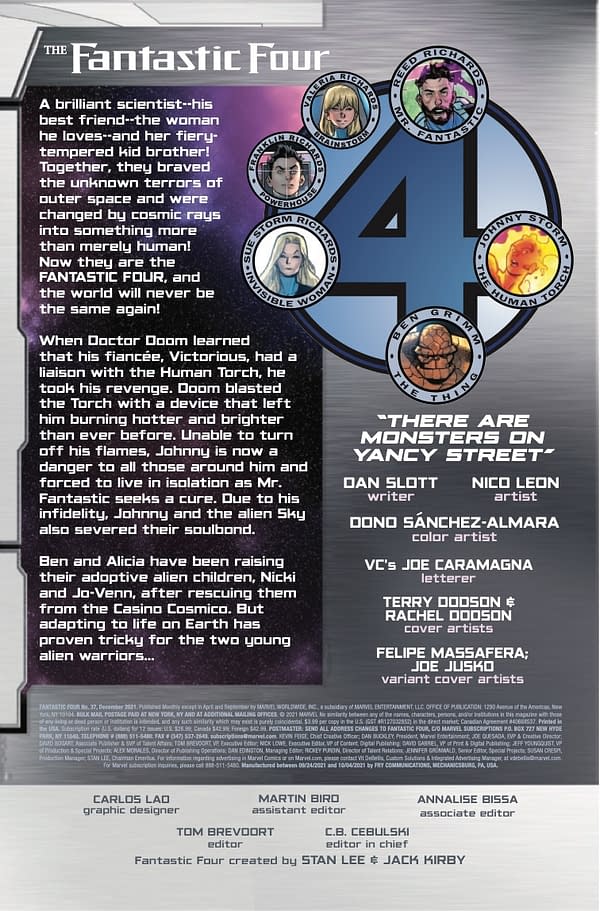 Interior preview page from FANTASTIC FOUR #37
