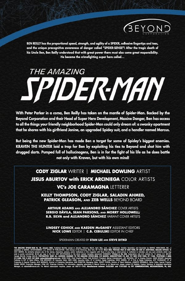 Preview page from Amazing Spider-Man #80