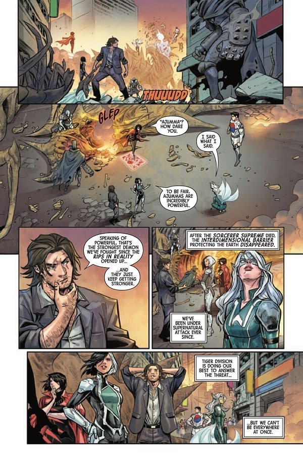 Preview page from Death of Doctor Strange: White Fox #1