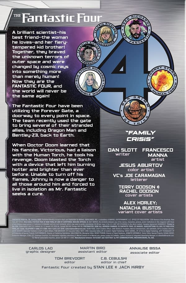 Preview page from Fantastic Four #38