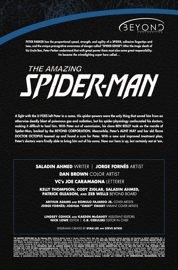Interior preview page from Amazing Spider-Man #82