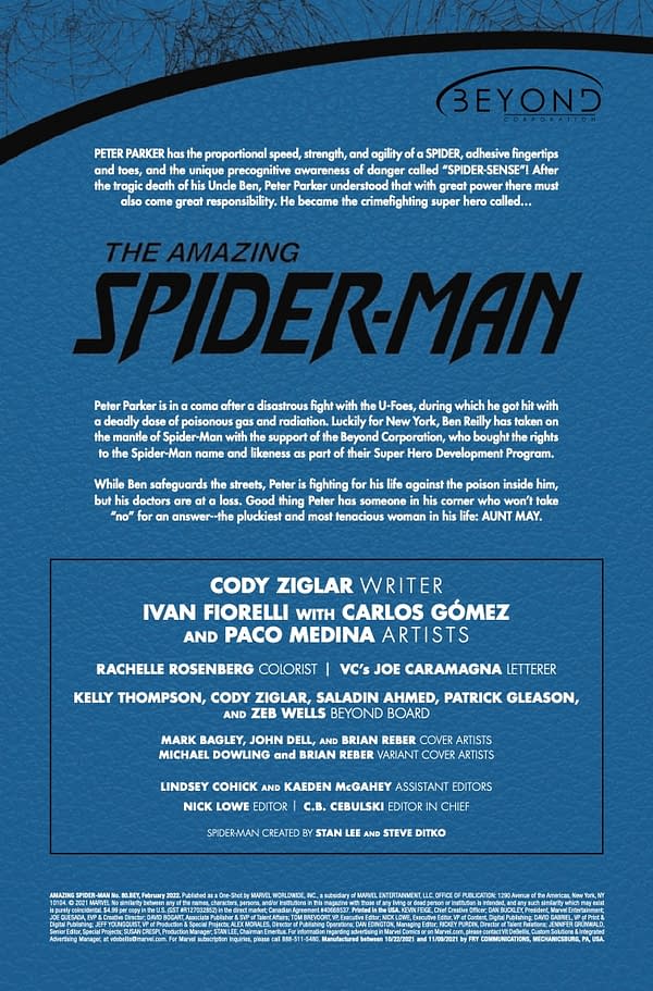 Interior preview page from Amazing Spider-Man #80.BEY