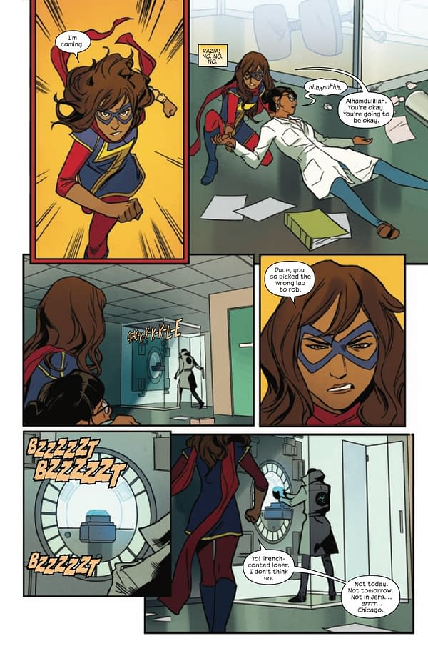 Ms. Marvel's inside preview page: Beyond the Limit # 1