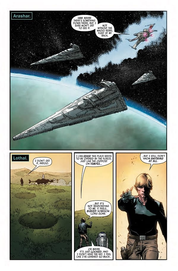Interior preview page from Star Wars #19