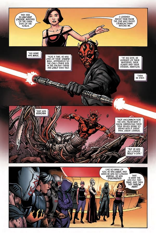 Interior preview page from Star Wars: Crimson Reign #1