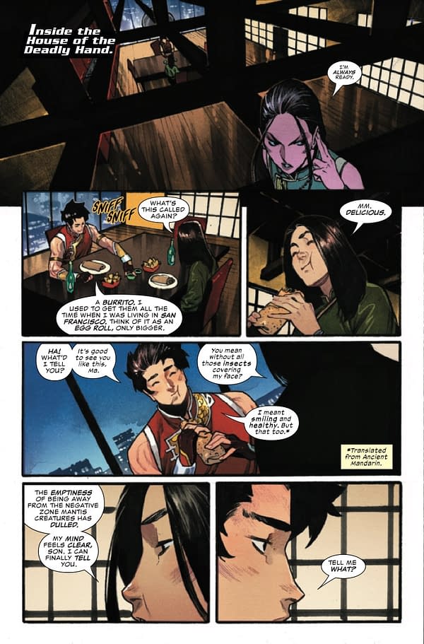 Interior preview page from Shang-Chi #7