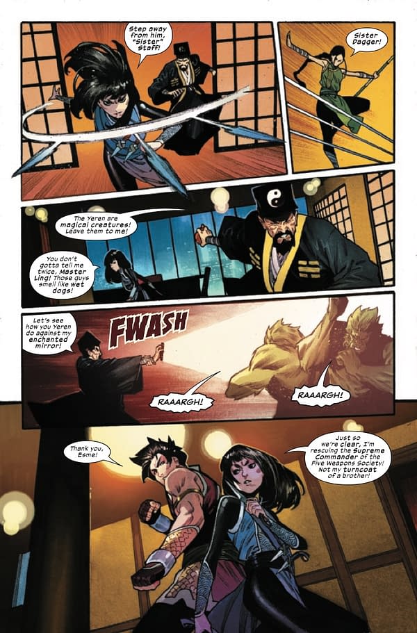 Interior preview page from Shang-Chi #8