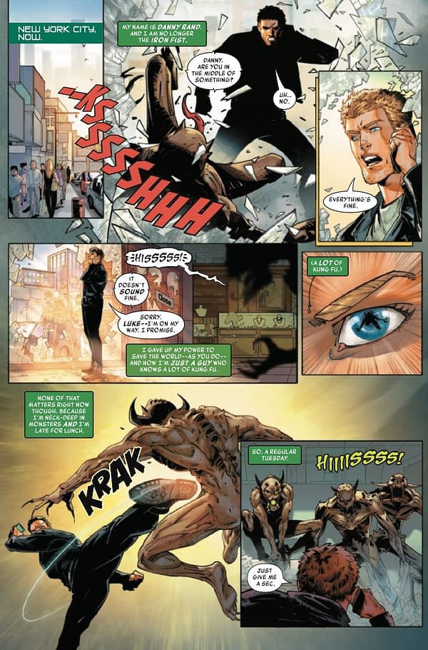 Interior preview page from Iron Fist #1