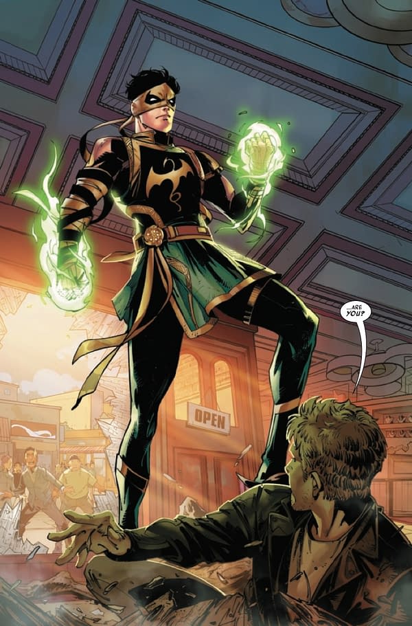 Interior preview page from Iron Fist #1
