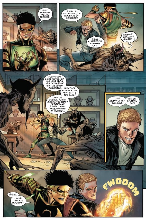 Interior preview page from Iron Fist #1